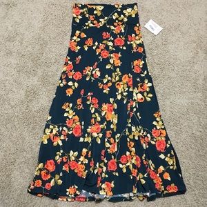 NWT Lularoe LLR Floral Maxi Skirt